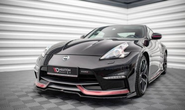 Передняя накладка на бампер Nissan 370Z Nismo рестайл фото