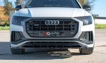 Тюнинговый передний диффузор Audi Q8 S-line / SQ8 глянцевый фото
