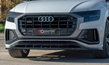 Тюнинговый передний диффузор Audi Q8 S-line / SQ8 глянцевый фото