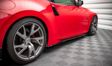 Бічні накладки на пороги Nissan 370Z рестайл фото