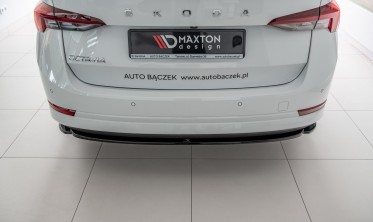 Диффузор заднего бампера Skoda Octavia MK4 глянцевый фото