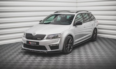Дифузор передній Skoda Octavia MK3 RS дорестайл вер. 3, глянсовий фото