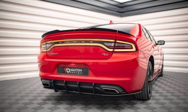 Диффузор Street pro на задний бампер Dodge Charger RT MK7 FL фото