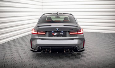 Центральный диффузор Street pro на задний бампер BMW M3 G80 фото