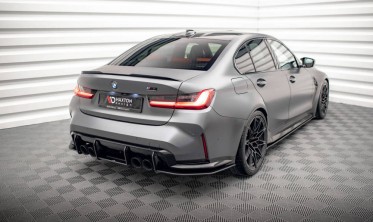 Центральный диффузор Street pro на задний бампер BMW M3 G80 фото