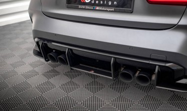 Центральный диффузор Street pro на задний бампер BMW M3 G80 фото