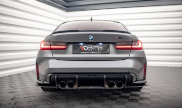 Центральный диффузор Street pro на задний бампер BMW M3 G80 фото