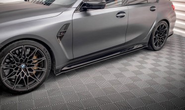 Тюнинговые листвы под пороги Street pro BMW M3 G80 фото