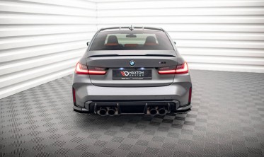 Бічні тюнінгові накладки на задній бампер BMW M3 G80 фото