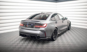Бічні тюнінгові накладки на задній бампер BMW M3 G80 фото