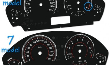 Шкали-замінники з миль на кілометри BMW F25/X3 фото