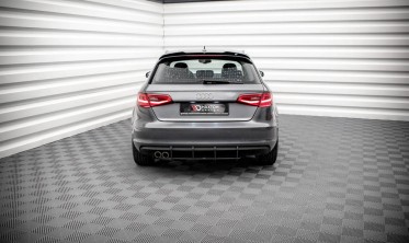 Центральний дифузор заднього бампера STREET PRO Audi A3 8V Sportback фото