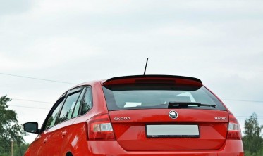 Капспойлер Skoda Rapid Spaceback черный глянцевый фото