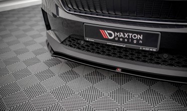 Тюнінг накладка на передній бампер Skoda Enyaq IV фото