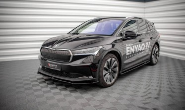 Тюнінг накладка на передній бампер Skoda Enyaq IV фото
