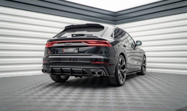 Центральний дифузор на задній бампер Street pro Audi SQ8 MK1 фото