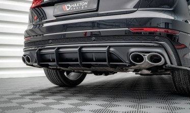 Центральний дифузор на задній бампер Street pro Audi SQ8 MK1 фото