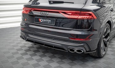 Тюнінгова накладка на центр заднього бампера Audi SQ8 MK1 фото