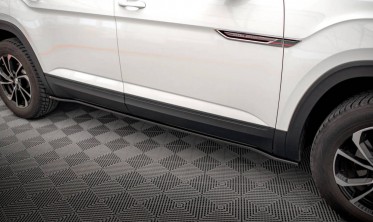 Тюнинг накладки (листвы) под боковые пороги VW Atlas Cross Sport фото