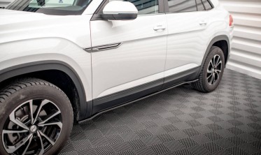 Тюнинг накладки (листвы) под боковые пороги VW Atlas Cross Sport фото