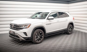 Тюнинг накладки (листвы) под боковые пороги VW Atlas Cross Sport фото