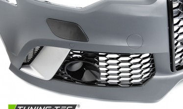 Тюнинговый передний бампер в стиле RS для Audi A6 C7 рестайл фото