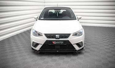 Передняя накладка на бампер Seat Ibiza MK5 вар. 3 фото