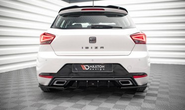 Центральный диффузор на задний бампер Seat Ibiza MK5 фото