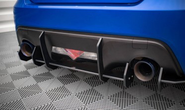 Центральная накладка на задний бампер STREET PRO Subaru BRZ MK1 рестайл фото