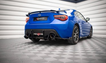 Центральная накладка на задний бампер STREET PRO Subaru BRZ MK1 рестайл фото
