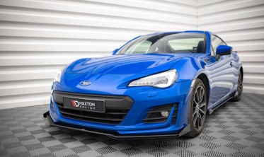 Дифузор + накладки на передній бампер STREET PRO Subaru BRZ MK1 рестайл фото
