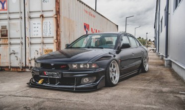 Накладка под передний бампер Racing Mitsubishi Galant Avance MK8 фото