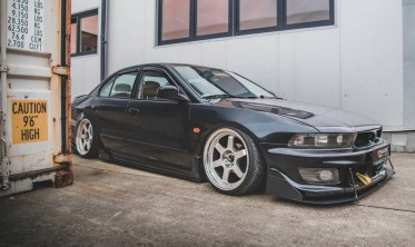Накладки (лістви) під пороги Racing Mitsubishi Galant Avance MK8 фото