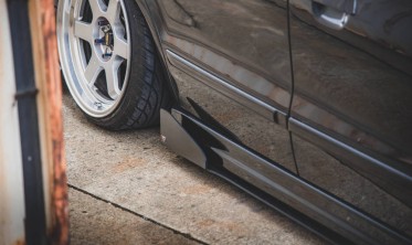 Накладки (лістви) під пороги Racing Mitsubishi Galant Avance MK8 фото