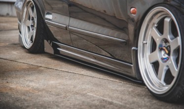Накладки (лістви) під пороги Racing Mitsubishi Galant Avance MK8 фото