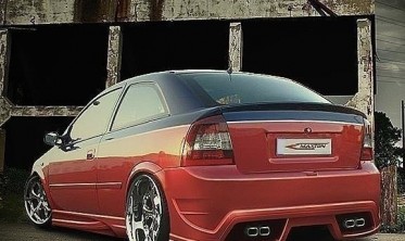 Тюнинговый бампер задний Opel Astra G Hatchback стиль INFERNO фото