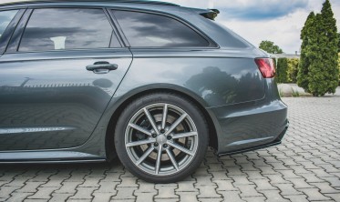 Бічні накладки на задній бампер Audi S6/A6 S-line рестайл фото