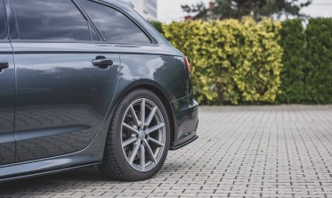 Бічні накладки на задній бампер Audi S6/A6 S-line рестайл фото