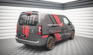 Задній дифузор на бампер Peugeot Partner MK3 фото
