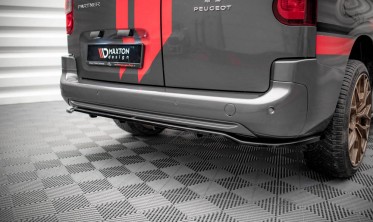 Задній дифузор на бампер Peugeot Partner MK3 фото