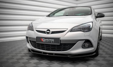 Тюнінгова накладка на передній бампер Opel Astra J GTC OPC-Line фото