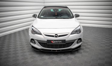 Тюнінгова накладка на передній бампер Opel Astra J GTC OPC-Line фото