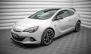 Накладки (листвы) на пороги Opel Astra J GTC версия OPC-line фото