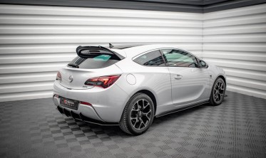 Центральний дифузор на задній бампер Street pro Opel Astra J фото