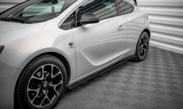 Накладки (лістви) під пороги Street pro Opel Astra J GTC версія OPC-Line фото