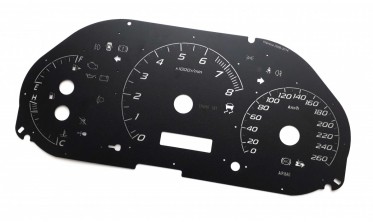 Шкали-замінники з миль на км Subaru Impreza III фото