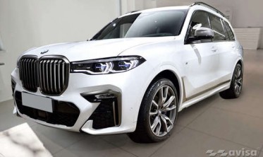 защитные накладки на внутренние пороги BMW X7 G07 (Hybrid) фото