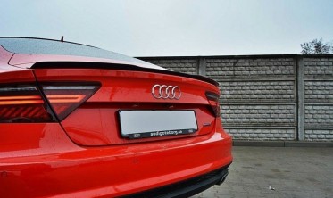 Тюнинговый спойлер Audi S7 / A7 S-Line C7 / C7 FL черный глянцевый фото