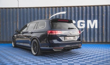 Тюнінг накладка на задній бампер VW Passat B8 глянсовий фото