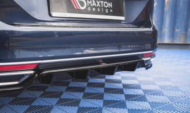 Тюнінг накладка на задній бампер VW Passat B8 глянсовий фото